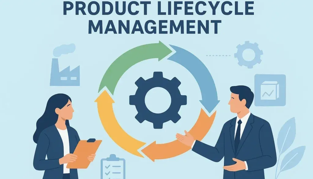 E-commerce product lifecycle management illustration